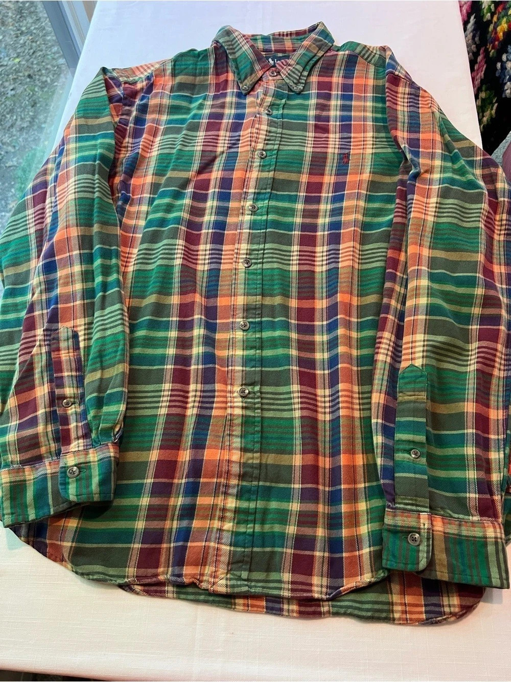 Polo Ralph Lauren Classic Fit Plaid Button Down in XL